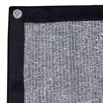 JTsuncover Aluminet 85% Heavy Duty Shade Cloth 10x12 ft