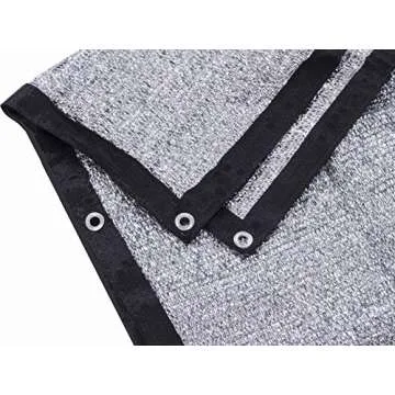 JTsuncover Aluminet 85% Heavy Duty Shade Cloth 10x12 ft