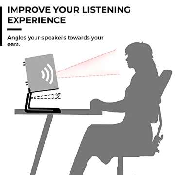 HumanCentric Desktop Speaker Stands for Optimal Sound Experience