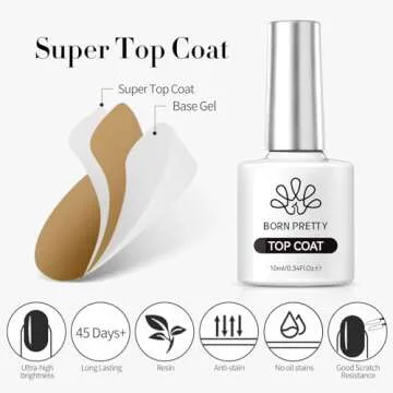 BORN PRETTY 3Pcs Nail Polish Set for Lasting Manicures