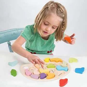 Wooden Color Shape Sorter Puzzle Toy Set - Montessori Toy 18 Colorful Baby Shapes Color Matching Board Sorting Puzzle Palette for Early Preschool Learning Toy, Fine Motor Skills Development