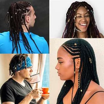 Celtic 28-Piece Hair Cuffs and Spiral Clips for Braids