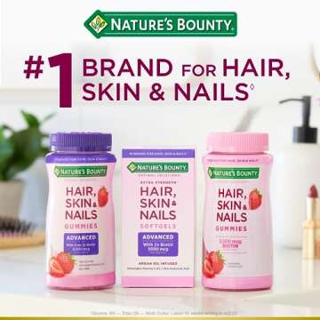 Nature's Bounty Hair, Skin, Nails Gummies with Biotin