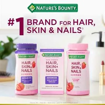 Nature's Bounty Hair, Skin, Nails Gummies with Biotin