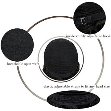 Stylish Kalyss Black Bob Wig with Bangs for Women