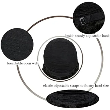 Stylish Kalyss Black Bob Wig with Bangs for Women