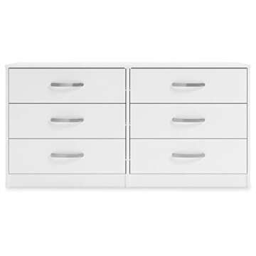 Signature Design Ashley Flannia 6 Drawer Dresser - White