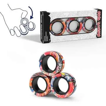 Magnetic Anxiety Relief Spinner Toy for Calm Focus