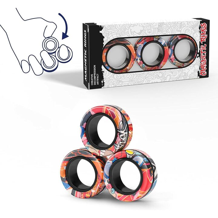 Magnetic Anxiety Relief Spinner Toy for Calm Focus