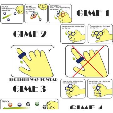 Magnetic Anxiety Relief Spinner Toy for Calm Focus