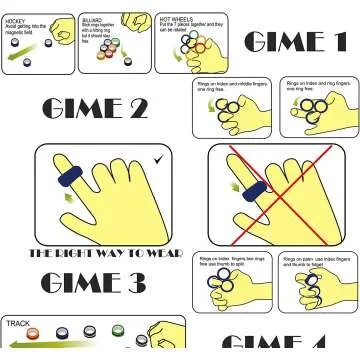Magnetic Anxiety Relief Spinner Toy for Calm Focus
