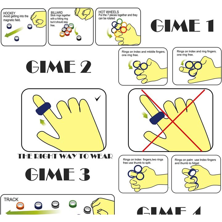 Magnetic Anxiety Relief Spinner Toy for Calm Focus