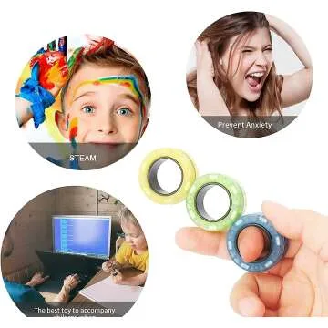 Magnetic Anxiety Relief Spinner Toy for Calm Focus