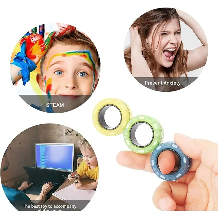 Magnetic Anxiety Relief Spinner Toy for Calm Focus