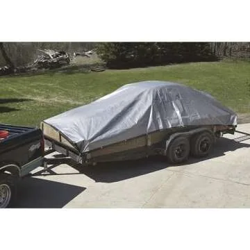 Roughneck 6-Oz. Extreme-Duty Black/Silver Poly Tarp - 10ft. x 12ft.