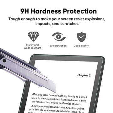 2 Pack Anti Blue Light Glass Screen Protector for Kindle Paperwhite