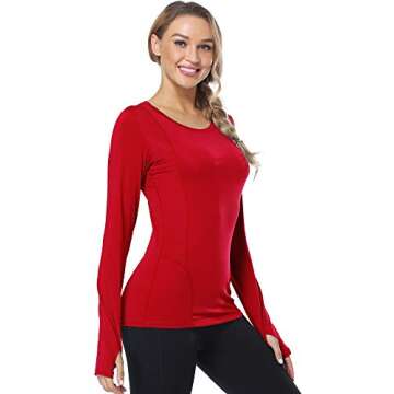 CADMUS Quick-Drying Long Sleeve Shirt for Women - Comfortable Workout Gear