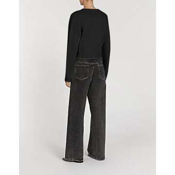 Cioatin Women Long Sleeve Button Down Knit Crop Cardigan Open Front Lightweight Sweater Pullover Fall Outfits Tops