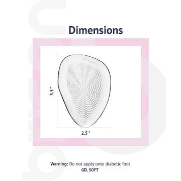 Brison Metatarsal Pads Ball of Foot Cushion 3 Pairs for High Heels