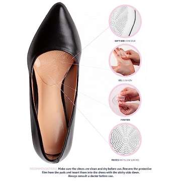 Brison Metatarsal Pads for Foot Pain Relief in Heels