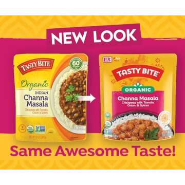 Tasty Bite Organic Channa Masala - Quick, Delicious Vegan Entree 10 oz