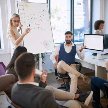 TANKEE Mobile Whiteboard - Adjustable, Portable, Magnetic