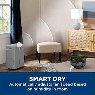 GE 50 Pint Smart Dehumidifier with WiFi Control