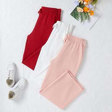 MAGISDU Women's High-Waisted Wide Leg Sweatpants