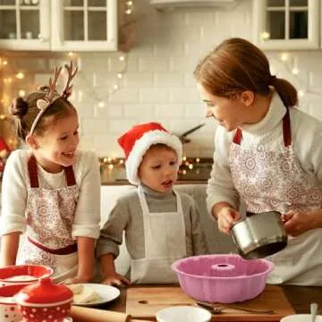 OAMCEG Nonstick Bunte Cake Pans 2-Pack for Baking