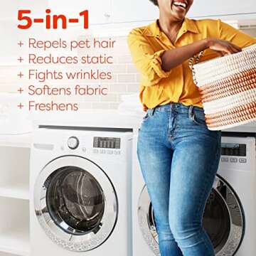 Bounce Pet Hair Fighter Dryer Sheets, Fresh Scent, 180 Count