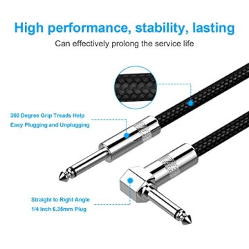 10ft Guitar Cable for Bass & Mandolin - Pro Audio