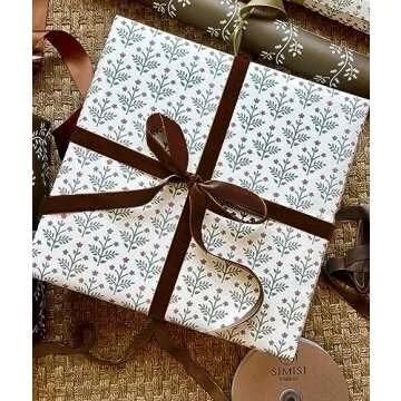 Brown Velvet Ribbon 5/8'' 25 Yards for Christmas Tree, Gift Wrapping, Flower Bouquet, Wreath Decorations, Bow Making