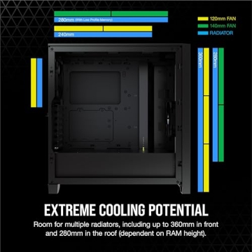 CORSAIR 4000D AIRFLOW Mid-Tower ATX Case with Tempered Glass