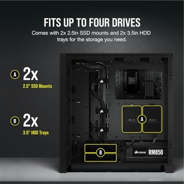 CORSAIR 4000D AIRFLOW Mid-Tower ATX Case with Tempered Glass
