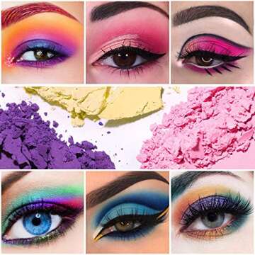 BONNIESTORE Colorful Eyeshadow Palette, 45 Colors Spring Summer Makeup Eyeshadow Palette, High Pigmented Matte Glitter Smooth Blendable Long Lasting Waterproof Eye Shadow Makeup Pallet