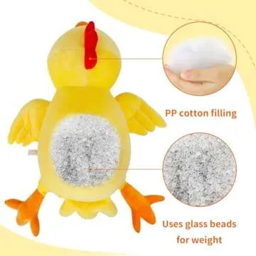 Comforting IdeaMeme Weighted Chick Plush for All Ages