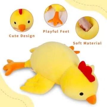 Comforting IdeaMeme Weighted Chick Plush for All Ages
