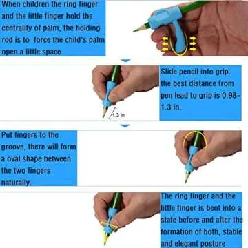 TANBT Pencil Grips, Pencil Grips for Kids Handwriting Preschool Writing Aid Grip Training Finger Grip for Pencil Kids Toddler Beginners Kindergarten Writing Posture Correction Tools
