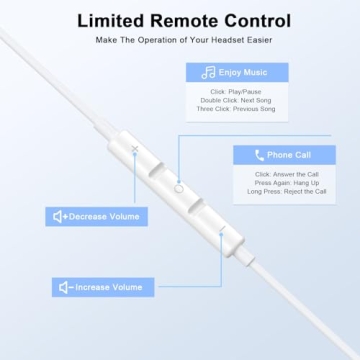 High-Quality Wired Headphones for iPhone 14 13 12 11 Pro Max