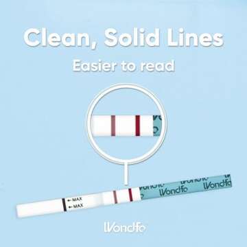 Wondfo Ultra Accurate Ovulation Test Strips - Quantitative Urine Ovulation Tests with Numerical Result, Fertility Cycle Monitoring- 20 LH Test