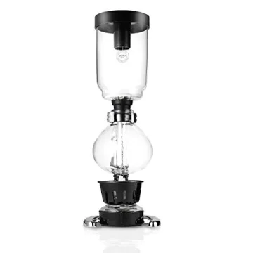 YAMA Glass 3 Cup Siphon Coffee Maker for Artisanal Brewing