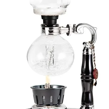 YAMA Glass 3 Cup Siphon Coffee Maker for Artisanal Brewing