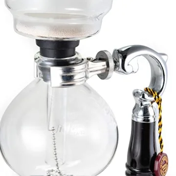 YAMA Glass 3 Cup Siphon Coffee Maker for Artisanal Brewing