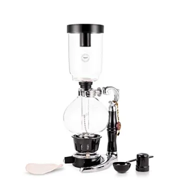 YAMA Glass 3 Cup Siphon Coffee Maker for Artisanal Brewing