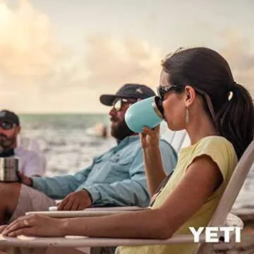 YETI Insulated Wine Rambler 10 oz Tumbler - Seafoam
