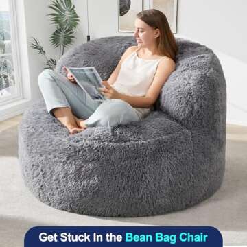 Hobestluk Bean Bag Chair for Adults - Comfortable & Large