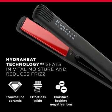 FHI HEAT Pro Styling Tourmaline Hair Straightener, 1 Inch
