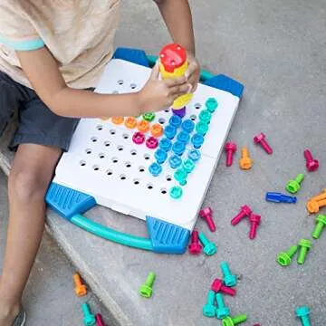 Educational Insights Design & Drill Take-Along Toolkit, 66 Piece Set with Drill Toy, Kids Drill Sets, STEM Toy, for Boys & Girls, Ages 3+