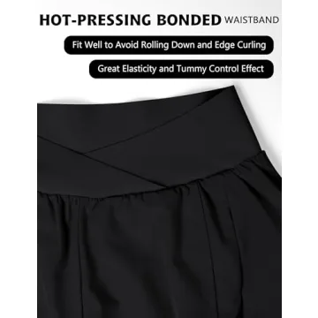 Blooming Jelly Women's High Waisted Workout Shorts