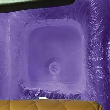 ForPro Professional Collection Spa Liners, Fit All Pedicure Spas, Disposable Pedicure Liners, Purple, 100-Count